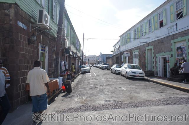 Looking down a street near cruise pier of Basseterre St Kitts.jpg
