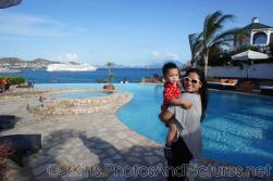 Darwin held by Mommy at Palm Court Gardens in Basseterre St Kitts.jpg
