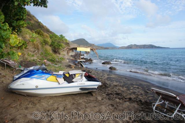 Yamaha jet ski at beach next to Shipwreck Bar & Grill in St Kitts.jpg
