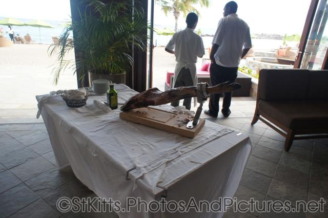 Carved ox leg served at Carambola Restaurant in St Kitts.jpg