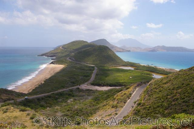 Beautiful view of 2 oceans separated by hills in St Kitts.jpg