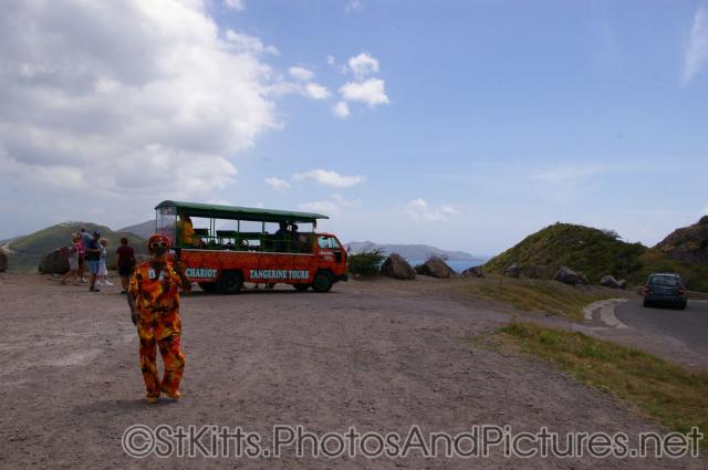 Chariot Tangerine Tours bus in St Kitts.jpg