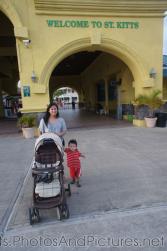 Darwin and Mommy at Port Zante in St Kitts.jpg