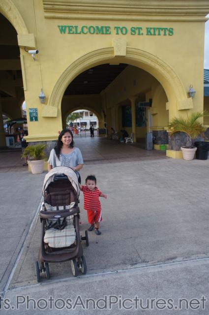 Darwin and Mommy at Port Zante in St Kitts.jpg