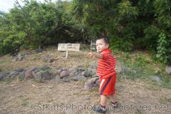 Darwin points at something at Ship Wreck Bar & Grill in St Kitts.jpg
